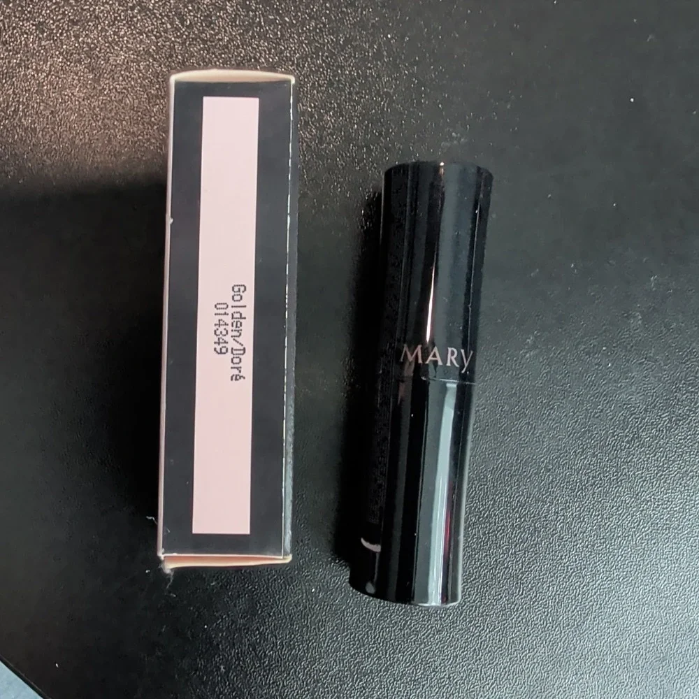 Mary Kay Creme Lipstick Golden 014349 Shimmer Bronze Brown .13 oz New In Box
